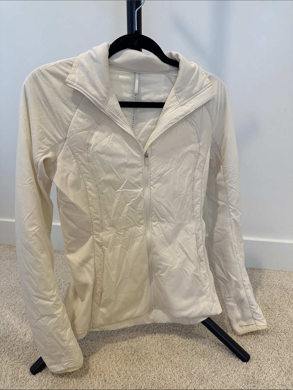 lululemon athletica Cream Zip-Up Athletic Jacket